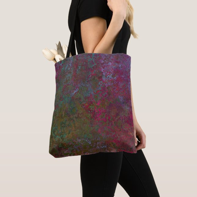 Tote Bag Encre d'alcool foncé Abstraite (De près)