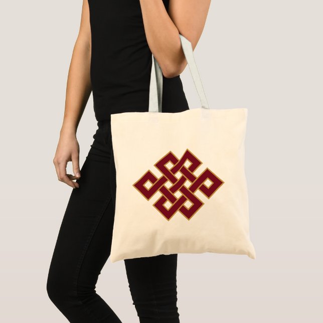 Tote Bag Endless Knot Buddhist Symbol (Devant (produit))