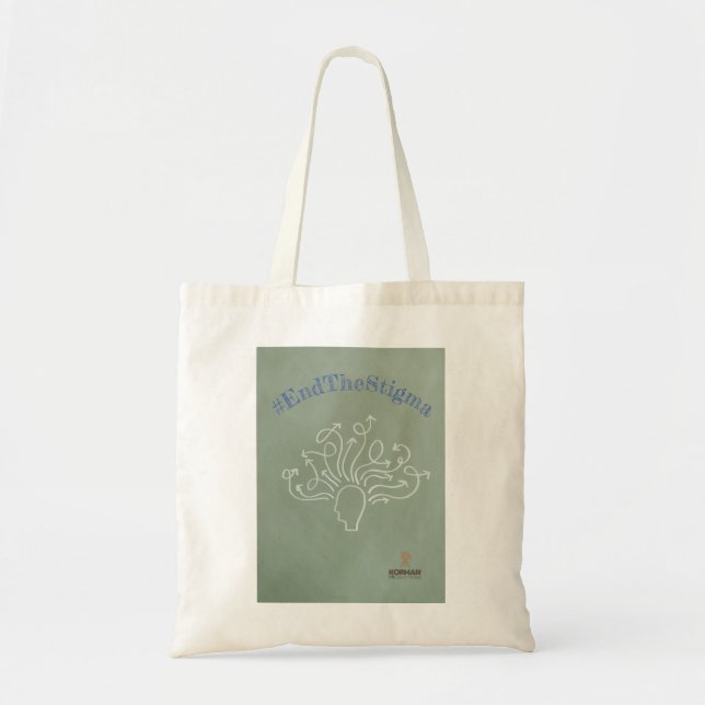 Tote Bag #EndTheStigma Korman Productions chaîne YouTube (Devant)