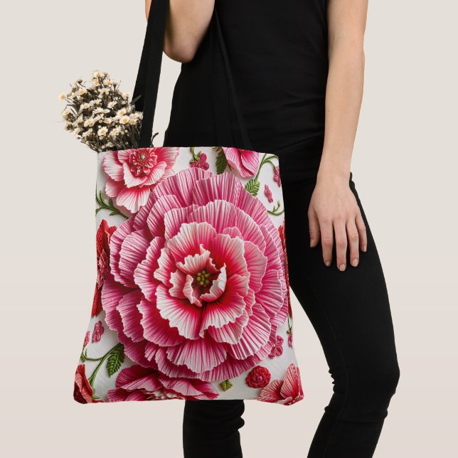 Tote Bag Énergétique et fréquence - Janvier Fleur de naissa (De près)