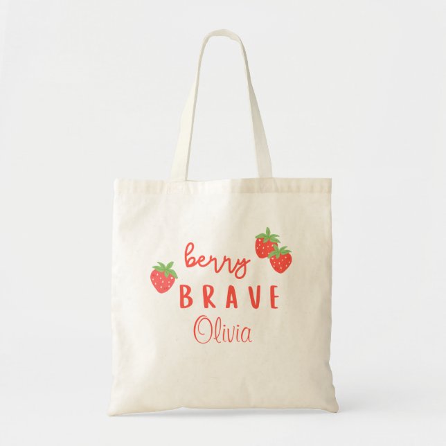 Tote Bag enfance courageuse cancer malade enfants nom perso (Devant)