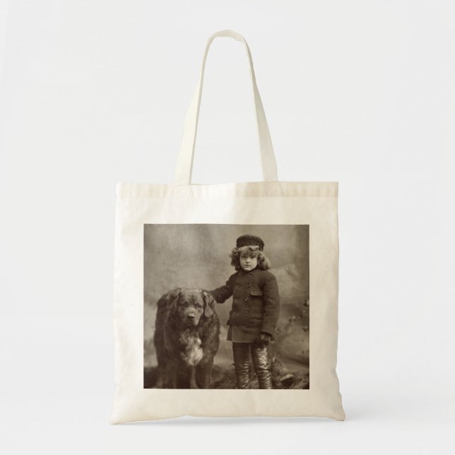 Tote Bag Enfant avec le chien, C1885 (Devant)