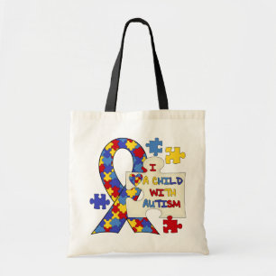 Tote Bag Enfant avec le ruban de sensibilisation sur l'auti