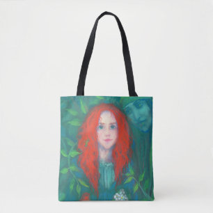 Tote Bag Enfant de la forêt, imaginaire art gingembre fille