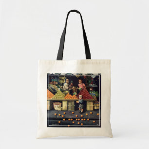 Tote Bag Enfant en bas âge et oranges