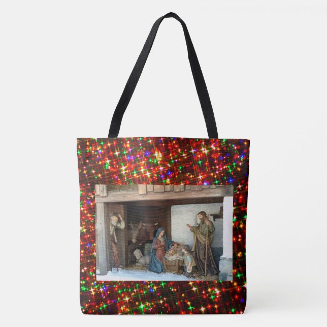 Tote Bag Enfant Jésus, Marie et Joseph Nativité (Devant)