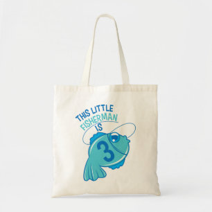 Tote Bag Enfants 3e anniversaire Garçons Pêche T-shirt Pois