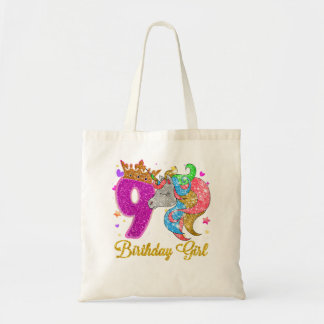 Tote Bag Enfants 9 ans Cadeaux Enfants Ados 9e anniversaire