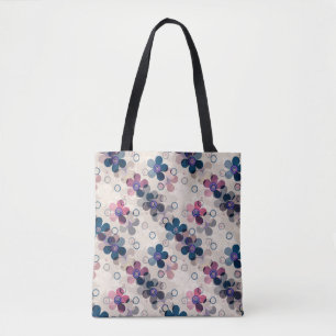 Tote Bag Enfants Abstraits mignon dessin animé fleurs fleur