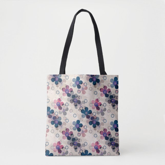 Tote Bag Enfants Abstraits mignon dessin animé fleurs fleur (Devant)