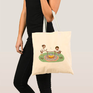 Tote Bag Enfants au feu de camp