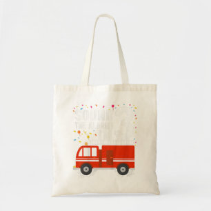 Tote Bag Enfants Camion d'incendie 3e anniversaire garçon 3