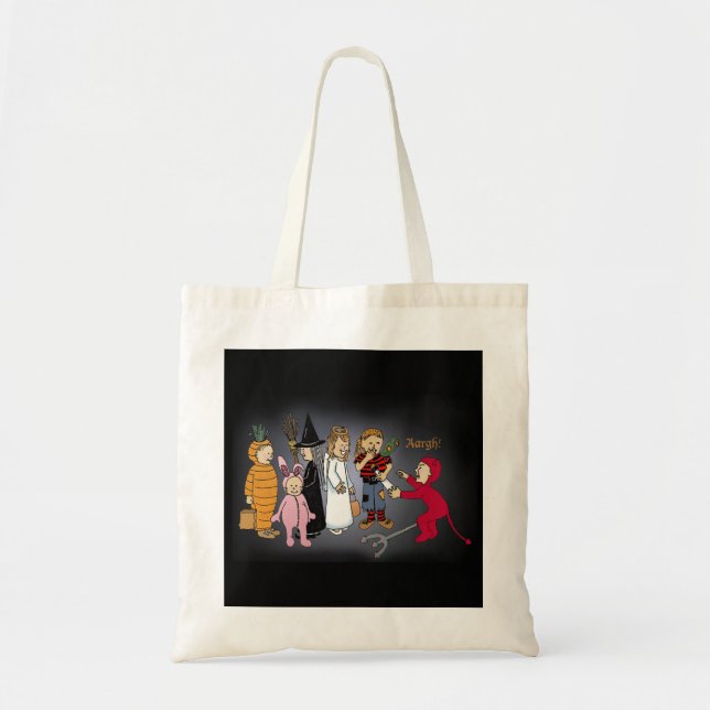 Tote Bag Enfants dans des costumes de Halloween (Devant)