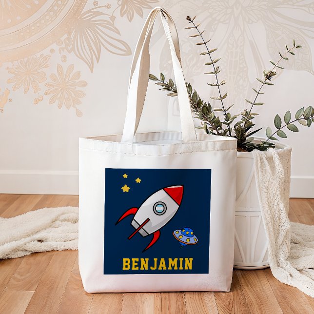 Tote Bag Enfants de fusée de l'espace extra-atmosphérique (Créateur téléchargé)