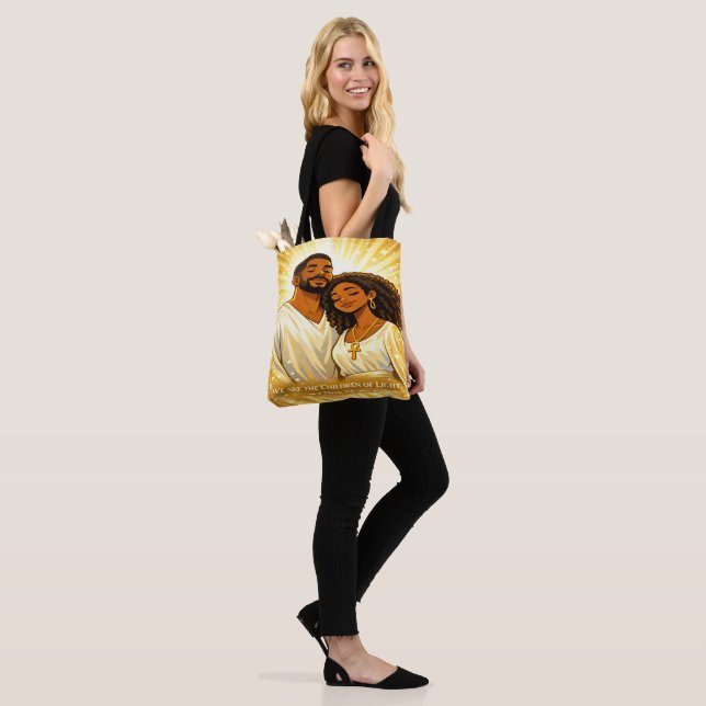 Tote Bag Enfants de la lumière (Sur le modèle)