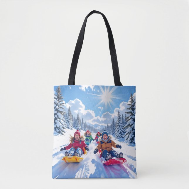 Tote Bag Enfants Génialement Dormir Hiver Amusants (Devant)
