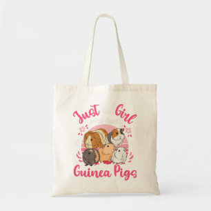 Tote Bag Enfants Guinéen Cochon Juste une fille qui aime le