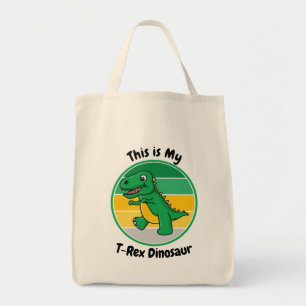 Tote Bag Enfants Halloween Dinosaure Ceci est Mon T-Rex Din