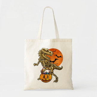 Tote Bag Enfants Halloween Dinosaure Squelette Trou ou trai