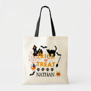 Tote Bag Enfants Halloween personnalisées Bac ou traitement