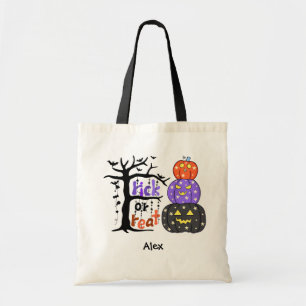Tote Bag Enfants Halloween Trick or Treat personnalisé