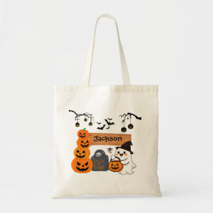 Tote Bag Enfants Halloween Trick or Treat personnalisé 