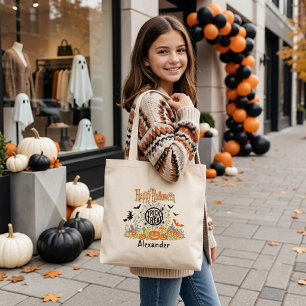 Tote Bag Enfants Joyeux Halloween Trick Or Treat Jacks Amic