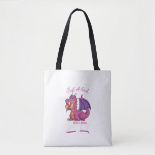 Tote Bag Enfants Juste Une Fille Qui Aime Dragons Drôle Dra