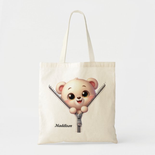 Tote Bag Enfants mignonne Ours animal (Devant)