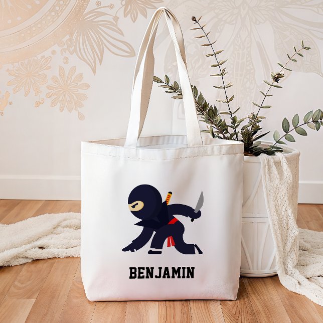 Tote Bag Enfants Ninja Warrior Mignons (Créateur téléchargé)
