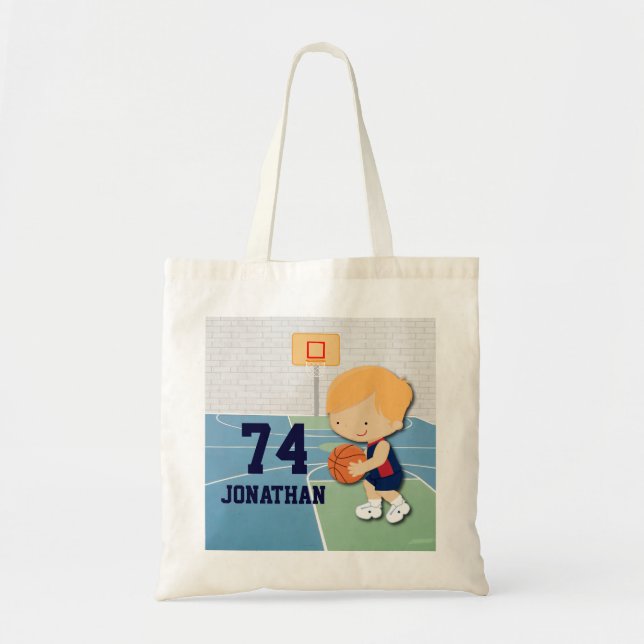 Tote Bag Enfants personnalisés de bande dessinée de joueur (Devant)