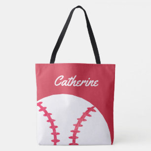 Tote Bag Enfants personnalisés par rouge de base-ball ou de