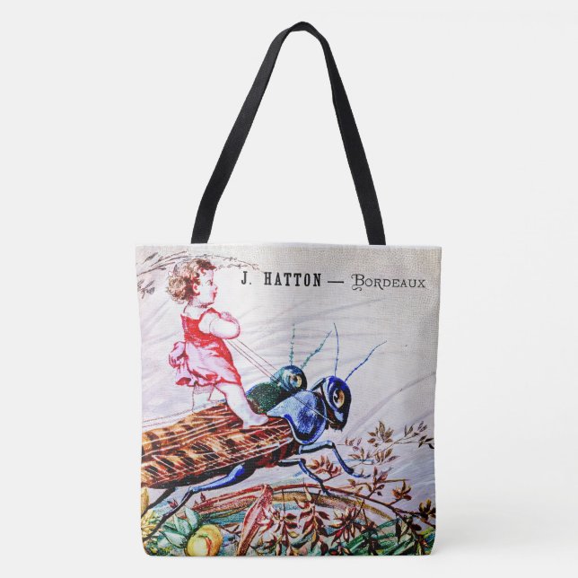 Tote Bag Enfants Riding Grasshoppers (Devant)