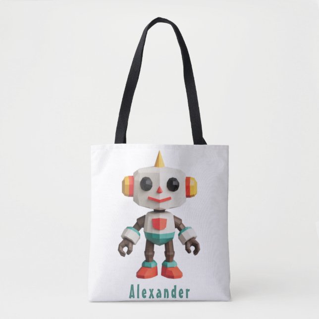 Tote Bag Enfants robots personnalisables (Devant)