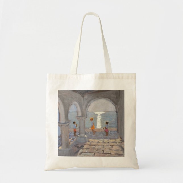 Tote Bag Enfants sautant les îles grecques 2008 (Devant)