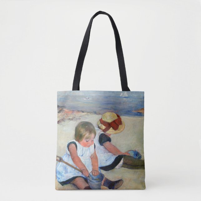 Tote Bag Enfants sur la plage, Cassatt (Devant)