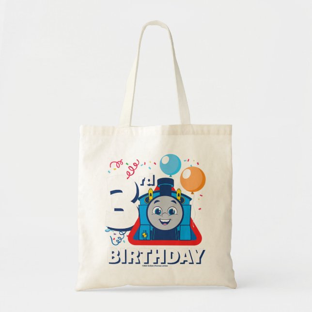 Tote Bag Enfants Thomas & Amis - Joyeux 3e anniversaire Pre (Devant)