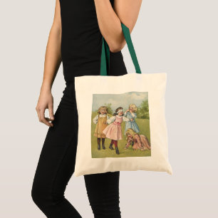 Tote Bag Enfants victoriens vintage jouent à Colin-Maillard