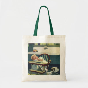 Tote Bag Enfants Vintage, Chaise haute de cuisine bébé endo