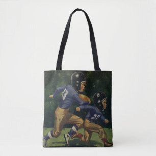Tote Bag Enfants vintages, Garçons Jouant Au Football, Spor