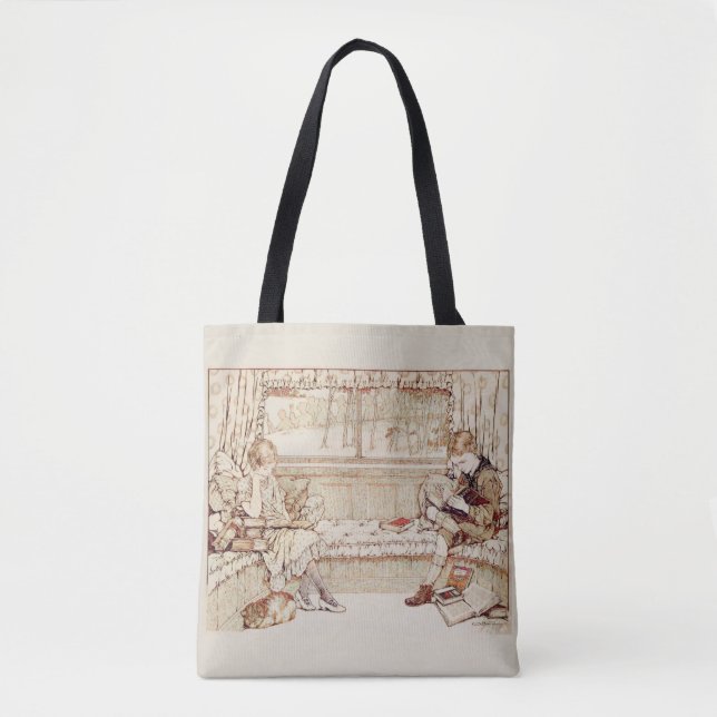 Tote Bag Enfants vintages lecture (Devant)