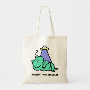 Tote Bag Enfile-toi dans le pétrin ! Grenouille drôle