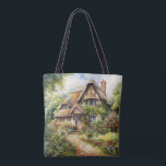 Tote Bag English Cottage<br><div class="desc">A Watercolour English cottage with garden</div>
