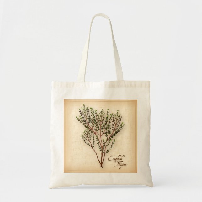 Tote Bag English Thyme Herb (Devant)