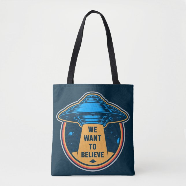 Tote Bag Enlèvement d'Aliens (Devant)