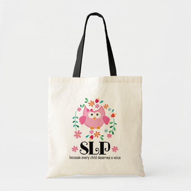 Tote Bag Enseignant-cadeau de la Thérapie vocale SLP (Devant)