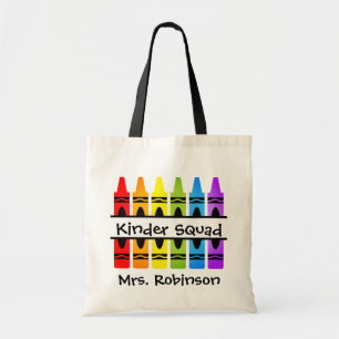 Tote Bag Enseignant Crayon de l'équipe de Kinder personnali
