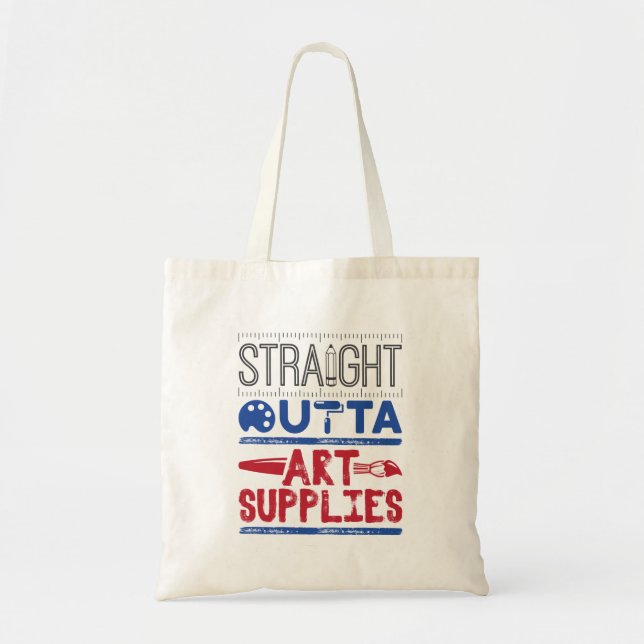 Tote Bag Enseignant d'art droit dehors fournitures d'art (Devant)