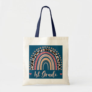 Tote Bag Enseignant de 1re année Amoureux de l'arc-en-ciel