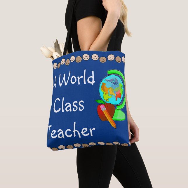 Tote Bag Enseignant de classe mondiale (De près)
